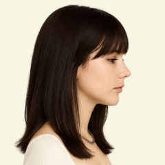 Tóc Giả Che Hói Nữ - Mái Thưa Siêu Da 3D Dài 35cm | Wina