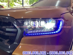 Đèn pha độ cho Ford Ranger 2017-2020 kiểu Bugatti