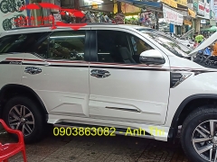 ỐP HÔNG BẢO VỆ CÁNH CỬA XE FORTUNER 2019 THÁI