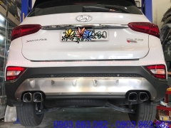 Độ lip chia pô + pô zin theo xe Hyundai Santafe 2019