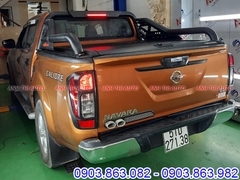 Nắp thùng cuộn + Khung thể thao gắn Nissan Navara 2020