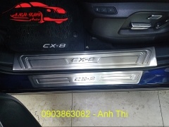 NẸP BƯỚC CHÂN THEO XE MAZDA CX8 | TRONG NGOÀI INOX