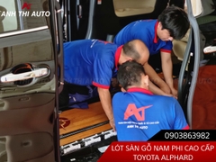 Lót Sàn Gỗ Nam Phi Nhập Khẩu Xe Toyota Alphard Mẫu 2