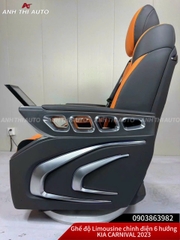 Mẫu ghế Limousine Kia Carnival 2023 chỉnh điện 6 hướng