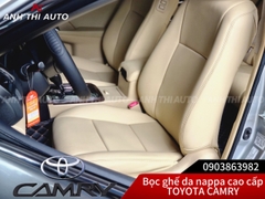 BỌC GHẾ DA CHO XE TOYOTA CAMRY 2010 | MÀU KEM