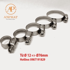 Đai siết inox răng nổi (loại vặn vít siết siêu chắc )