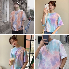 OVERSIZE T-SHIRT TIEDYE POLYESTER