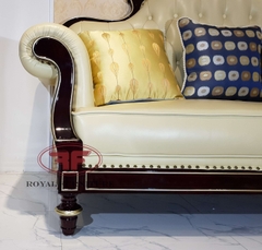 SOFA DA CAO CẤP NHẬP KHẨU TÂN CỔ ĐIỂN LOUIS PALACE 2802LP