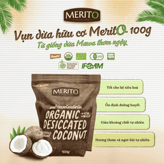 Vụn dừa hữu cơ MeritO 100g