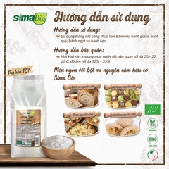 Bột mì nguyên cám hữu cơ Sima Bio 1kg