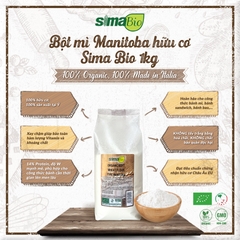 Bột mì Manitoba hữu cơ Sima Bio 1kg