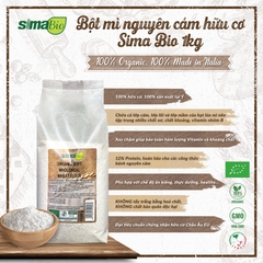 Bột mì nguyên cám hữu cơ Sima Bio 1kg