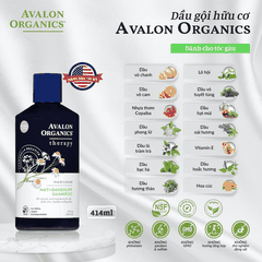 Dầu gội hữu cơ Avalon Organics dành cho tóc gàu 414ml