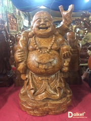 Di Lặc khoác bao tiền nu gõ 50x30x18