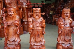 Tượng phúc lộc thọ gỗ hương