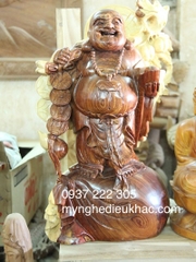 Phật di lặc gỗ cẩm