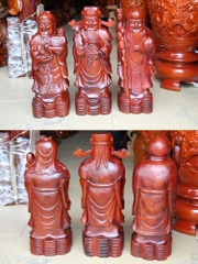 Phúc Lộc Thọ gỗ Hương 50cm