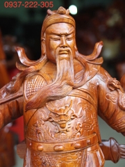 Quan công gỗ hương 60x40x20