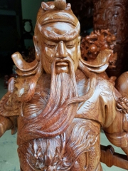Quan công đứng chống đao hương 70x17x33