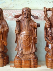 Tượng Phúc Lộc thọ gỗ