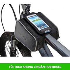 Túi điện thoại treo khung xe đạp 3 ngăn ROSWHEEL -OD