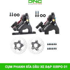 Cụm phanh đĩa dầu xe đạp IIIRPO 01 kèm đĩa phanh 160mm