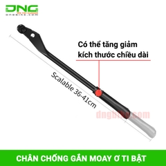 Chân chống xe đạp gắn moay ơ ti bật tăng giảm kích thước