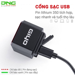 Đèn hậu pin sạc gắn yên xe đạp cảm biến chuyển động GIYO  GY-01