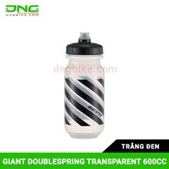 Bình nước xe đạp GIANT DOUBLESPRING TRANSPARENT 600CC