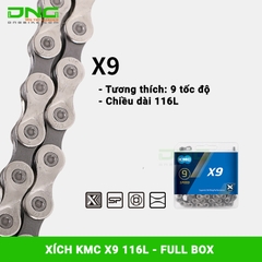 Xích xe đạp KMC X9 116L fullbox