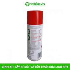 Bình xịt tẩy rỉ sét và bôi trơn kim loại RP7