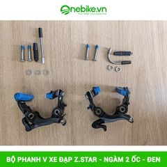 Bộ phanh V xe đạp Z.STAR - Ngàm 2 ốc - Đen