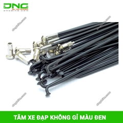 Căm (Nan hoa) xe đạp không rỉ màu đen