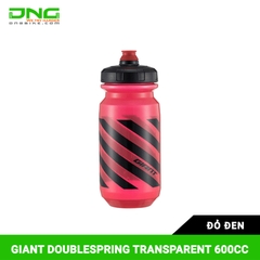 Bình nước xe đạp GIANT DOUBLESPRING TRANSPARENT 600CC