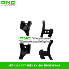 Kẹp chia dây trên khung sườn xe đạp