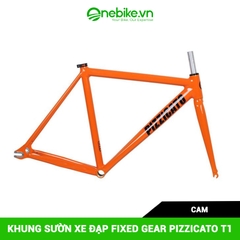 Khung sườn xe đạp Fixed Gear PIZZICATO T1( dùng cọc yên 30.9)