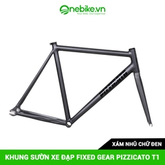 Khung sườn xe đạp Fixed Gear PIZZICATO T1( dùng cọc yên 30.9)