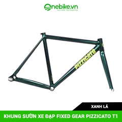 Khung sườn xe đạp Fixed Gear PIZZICATO T1( dùng cọc yên 30.9)