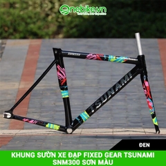 Khung sườn xe đạp Fixed Gear TSUNAMI SNM300 sơn màu