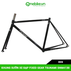 Khung sườn xe đạp Fixed Gear TSUNAMI SNM4130 (Không bao gồm chén cổ+ cọc yên)