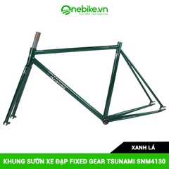 Khung sườn xe đạp Fixed Gear TSUNAMI SNM4130 (Không bao gồm chén cổ+ cọc yên)