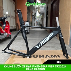 Khung sườn xe đạp Fixed Gear VISP TRX2024 càng carbon