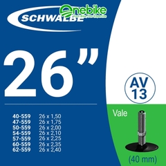 Ruột xe đạp SCHWALBE-26 inch
