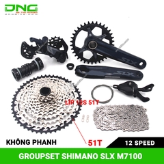 Bộ group SHIMANO SLX M7100 1x12S / 2x12S - Không phanh