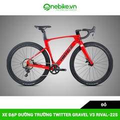 Xe đạp đường trường TWITTER GRAVEL V3 RIVAL-22S-D- Ghi đông carbon