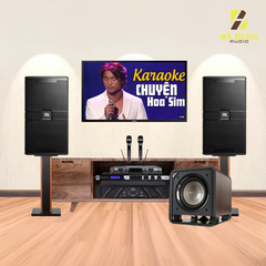 Dàn Karaoke Loa JBL KP4010G2 , Đẩy Wharfedale XR1500, Vang JBL KX180A, Micro BBS E-250GS, Sub Polk Audio HTS10