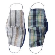 Khaaue trang kẻ 2 lớp Khaaue trang kẻ 2 lớp