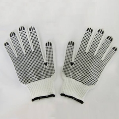 Găng tay chấm hạt nhựa mầu đen Găng tay chấm hạt nhựa mầu đen