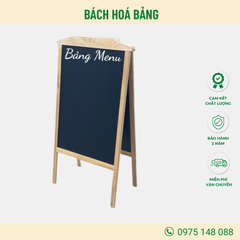 Bảng Menu Đứng 2 Mặt - Mái Nhà Cao Cấp