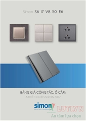 CATALOGUE BẢNG GIÁ CÔNG TẮC Ổ CẮM SIMON NĂM 2021